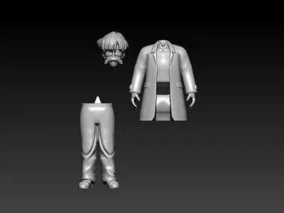 DR BRIEF- DRAGONBALL - SPLIT PART 3D print model