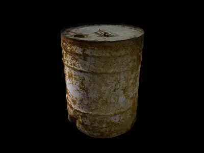 Anydrafts Barrel 01 Low-poly 3D model