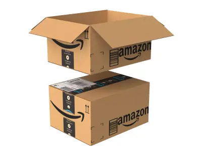 Amazon Box 2F PBR 05 Low-poly 3D model