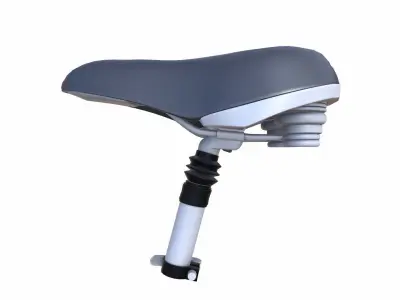Bicycle Seat Low-poly 3D model 4
