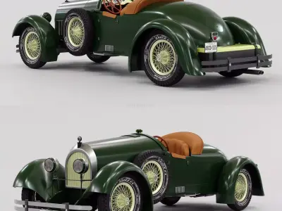 Classic Car Free 3D model buy