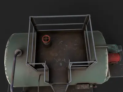 Steam Boiler  Low-poly 3D model