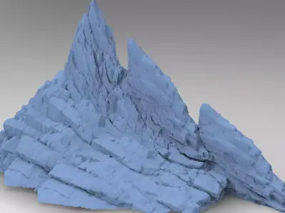 Gothic Cliffs 4 3D model