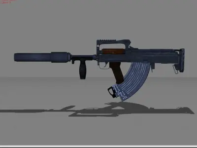 Groza Low-poly 3D model