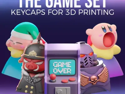 The Game Set  - keycaps to print 3D print model