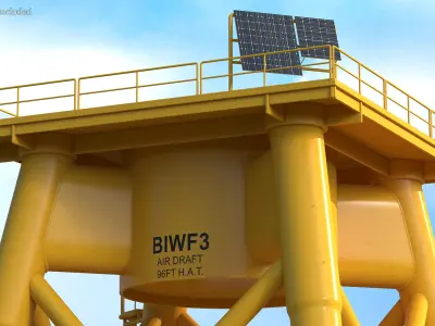 Offshore Support Framework 3D model