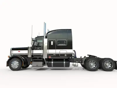Truck 379 with interior  3D model PBR