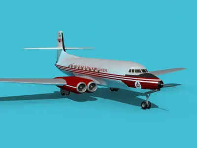AVRO Canada C-102 Jetliner V05 3D model
