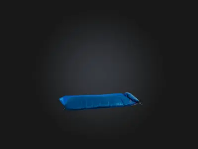 Sleeping Bag Cover Low-poly 3D model