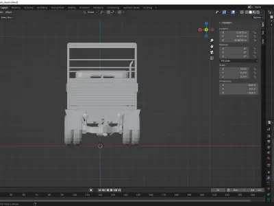 Kaiser Truck 1971 Custom Adventurer 3D model