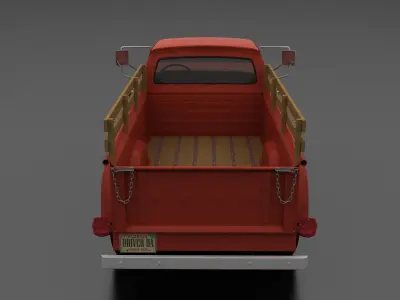 F-Series F-350 Flareside Pickup 1966 Low-poly 3D model