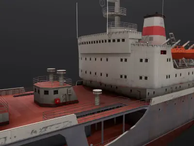 Chilikin-tanker Low-poly 3D model