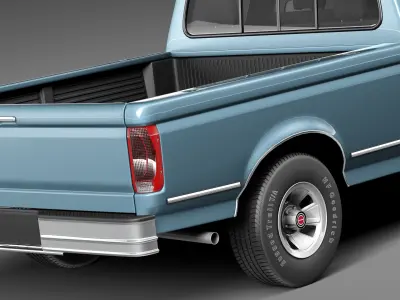 Ford F-150 1992-1996 Crew cab 3D model