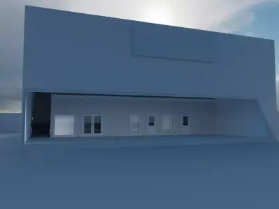 Car Show Room 3D model