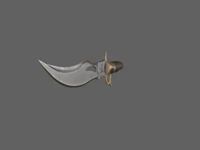 Combat Knife  Low-poly 3D model