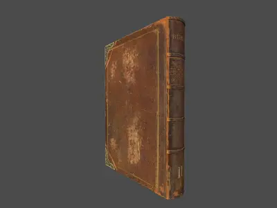 Antique Book Low-poly 3D model