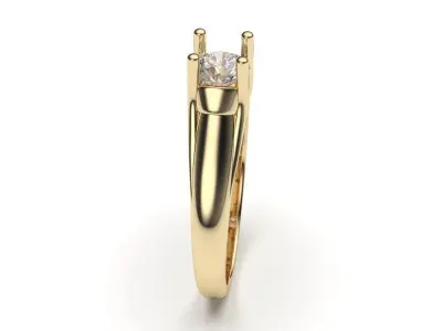 solitaire with ring sizes  8 part S110 3D print model
