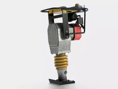 TAMPING RAMMER Low-poly 3D model