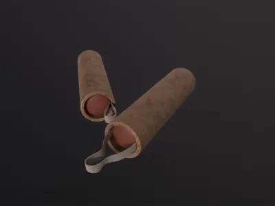 Smoke 3D Model Low-poly 3D model