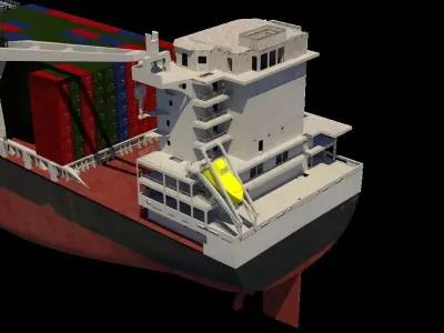 Cargo Ship 3D model