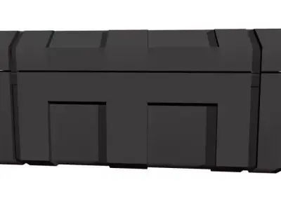 Military Style Box Low-poly 3D model