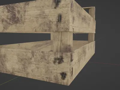 wooden crate 3D model order