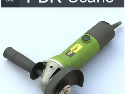 Angle Grinder Middle SM 3D model