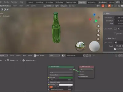 Beer bottle Free 3D model