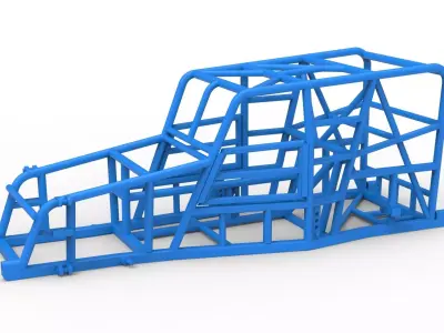 Frame of Dwarf car Scale 1 to 25 3D print model