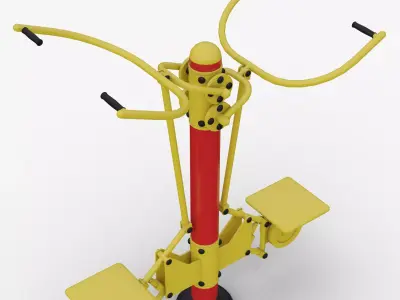 Outdoor fitness Exercise Gym For Lat Pull-Down 3D model