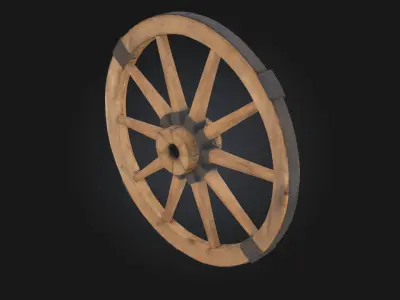 Timeless Wheel  A Symbol of Motion Through the Ages 3D model