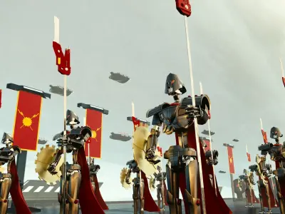 Spartan Robot 3D Sci-Fi more Bonus 3D model