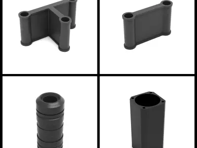 100 Hard Surface Kitbash 3D model