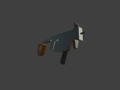 Kriss Vector With Individual Part Low-poly 3D model