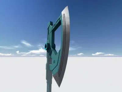 battle axe  Free low-poly 3D model buy