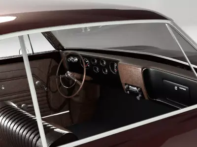 chevrolet corvair 1966- 1969 detailed vintage car 3D model