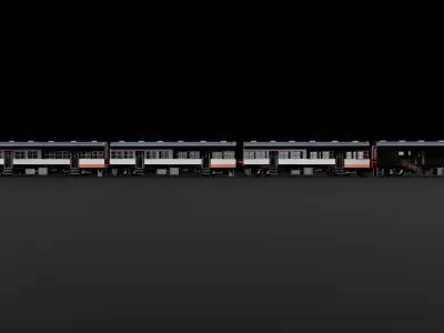 Old Train 3D model buy