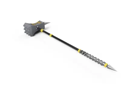 Ancient battle hammer 3D model