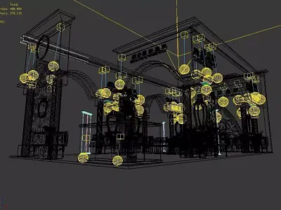 Exhibition - Area - 6X16-3DMAX2009-019 3D model