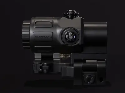 EOTech G33 Magnifier Low-poly 3D model