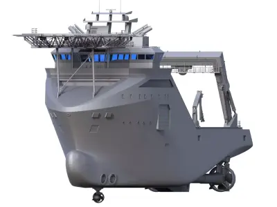 ANCHOR HANDLING TUG SUPPLY VESSEL SHIPMODEL RC 3D print model