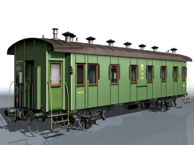 Passenger wagon 3D model