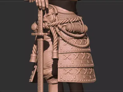 Barbarian Destroyer - Highpoly model  3D model