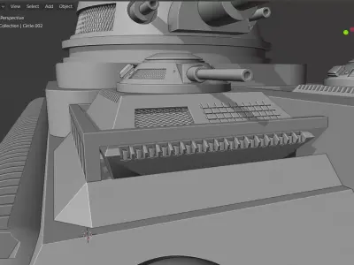 Tank model Free low-poly 3D model