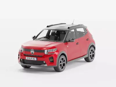 Citroen E C3 2024 Free 3D model