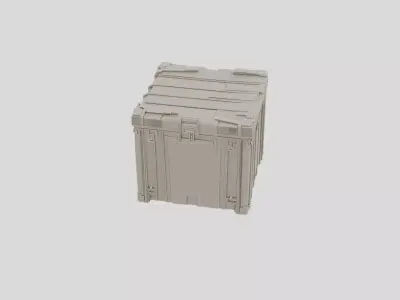 Remote Research Outpost Supply Crate for 3D print 3D model