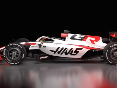 2026 HAAS F1 Showcar plus Photoshop files 3D model