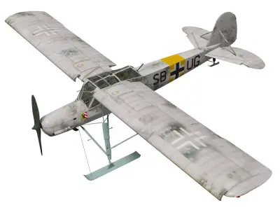 fieseler fi 156 storch C-3 3D model purchase