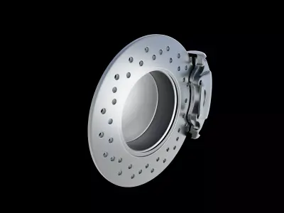 Car brake pads c4d 3D model