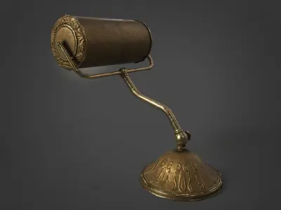 Victorian Antique Lamp Pack Low-poly 3D model